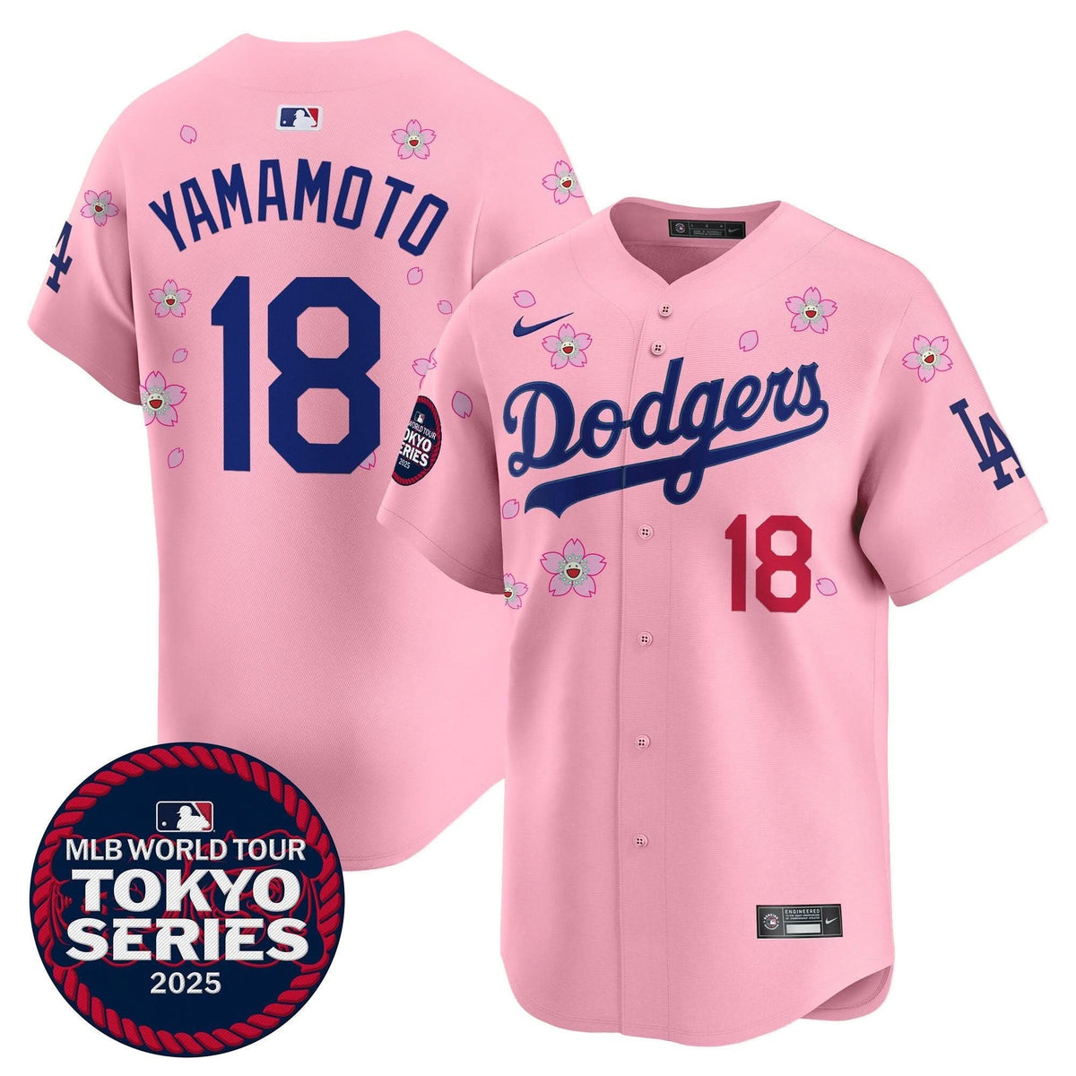 Men's Dodgers Tokyo Series 2025 Vapor Premier Limited Jersey V2 - Stitched