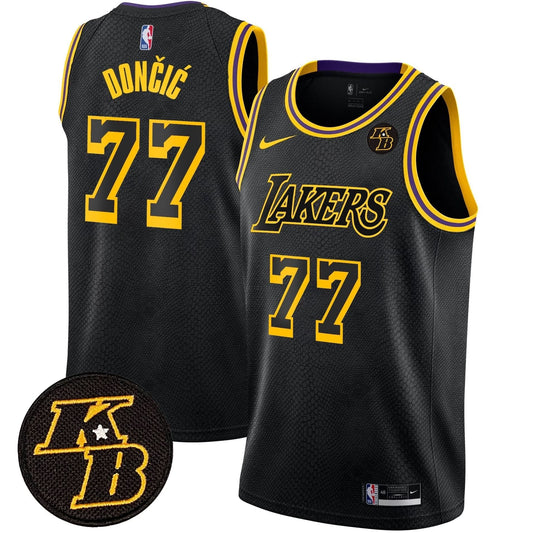 Los Angeles Lakers Kobe Bryant Patch Swingman Jersey - All Stitched