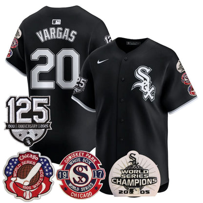 Men's Chicago White Sox 125th Anniversary - World Series Champions Jersey - All Stitched