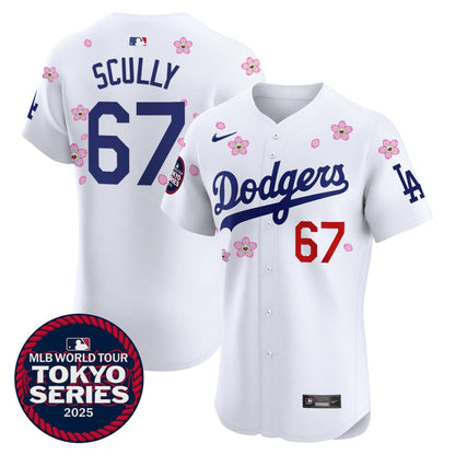 Men's Dodgers Tokyo Series 2025 Vapor Premier Elite Jersey - Stitched