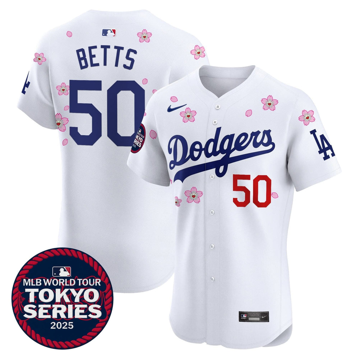 Men's Dodgers Tokyo Series 2025 Vapor Premier Elite Jersey - Stitched