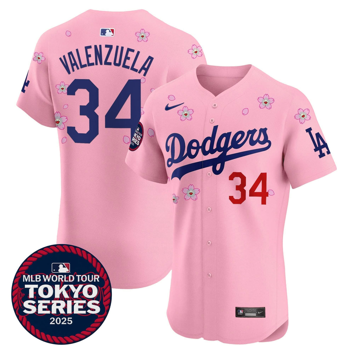 Men's Dodgers Tokyo Series 2025 Vapor Premier Elite Jersey - Stitched
