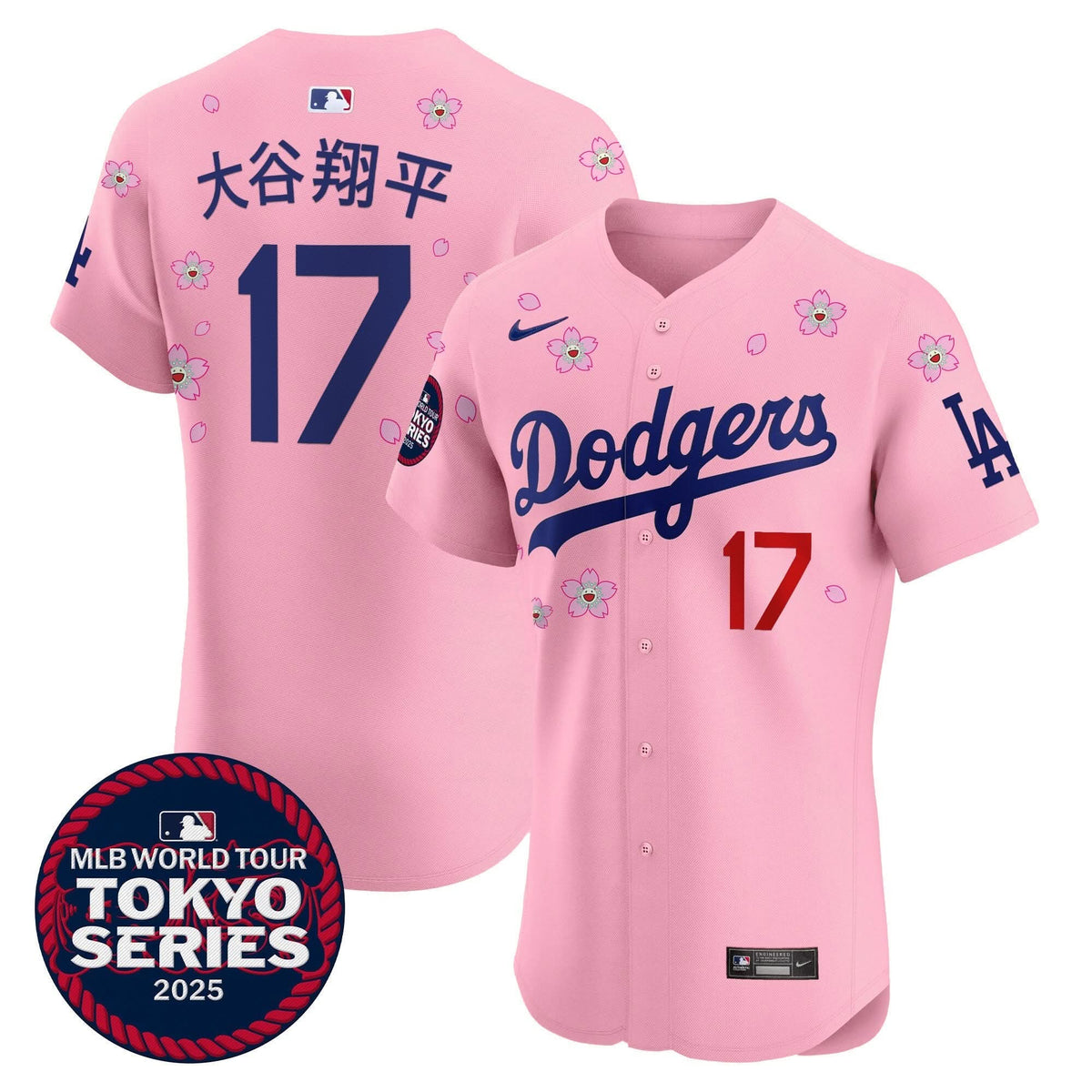 Men's Dodgers Tokyo Series 2025 Vapor Premier Elite Jersey - Stitched