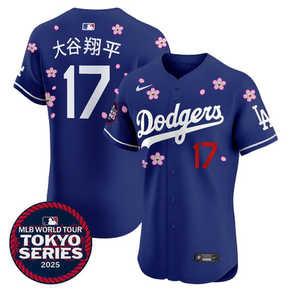 Men's Dodgers Tokyo Series 2025 Vapor Premier Elite Jersey - Stitched