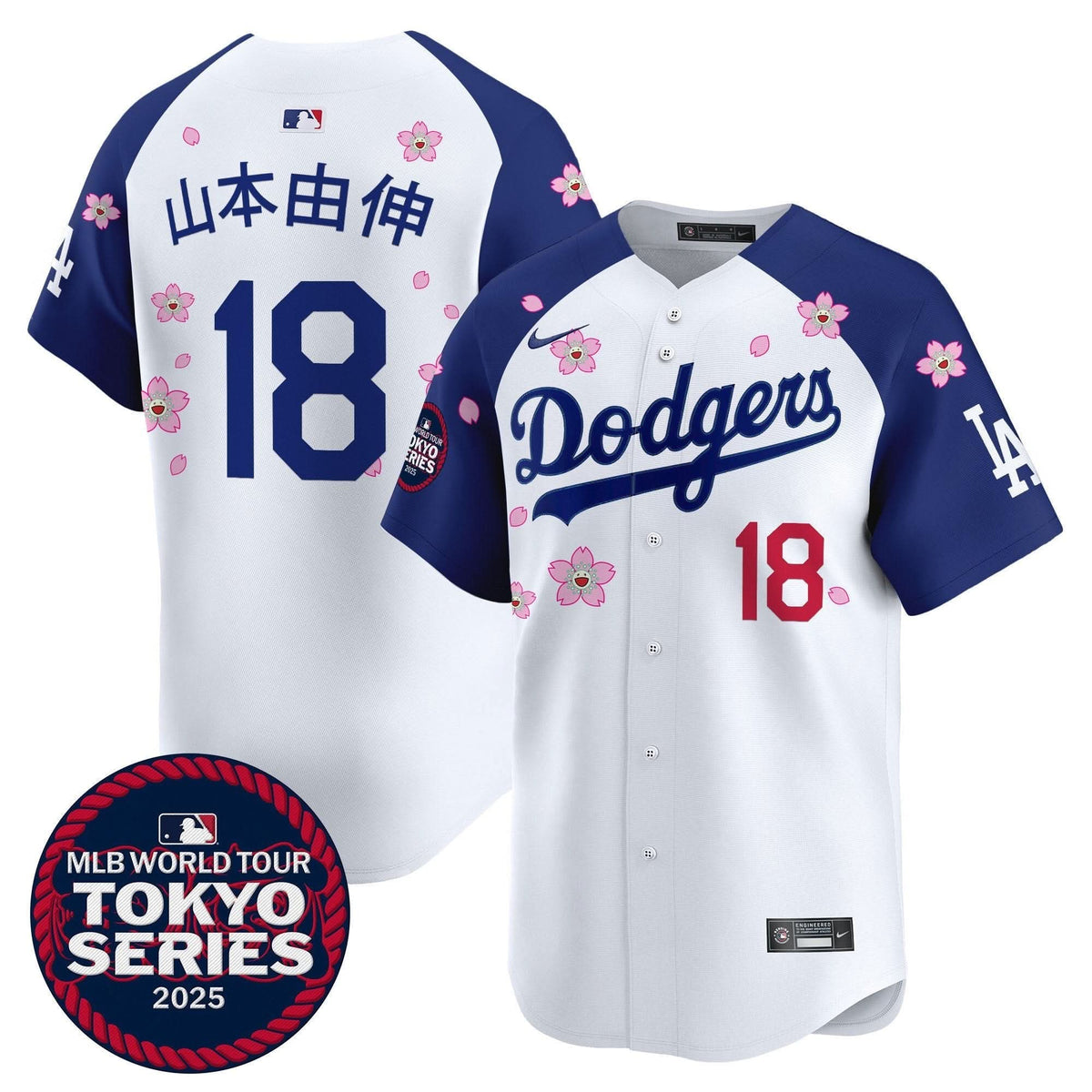 Men's Dodgers Tokyo Series 2025 Vapor Premier Limited Jersey V2 - Stitched