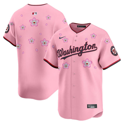 Men's Washington Nationals Cherry Blossom Vapor Premier Limited Jersey - Stitched