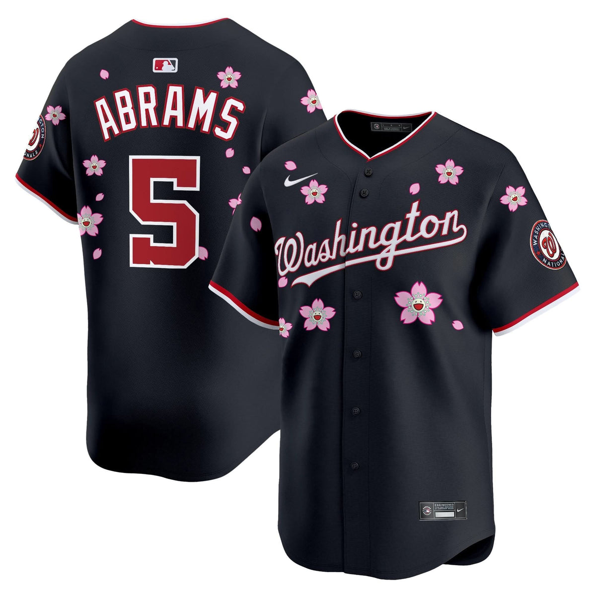 Men's Washington Nationals Cherry Blossom Vapor Premier Limited Jersey - Stitched