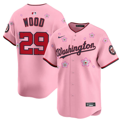 Men's Washington Nationals Cherry Blossom Vapor Premier Limited Jersey - Stitched