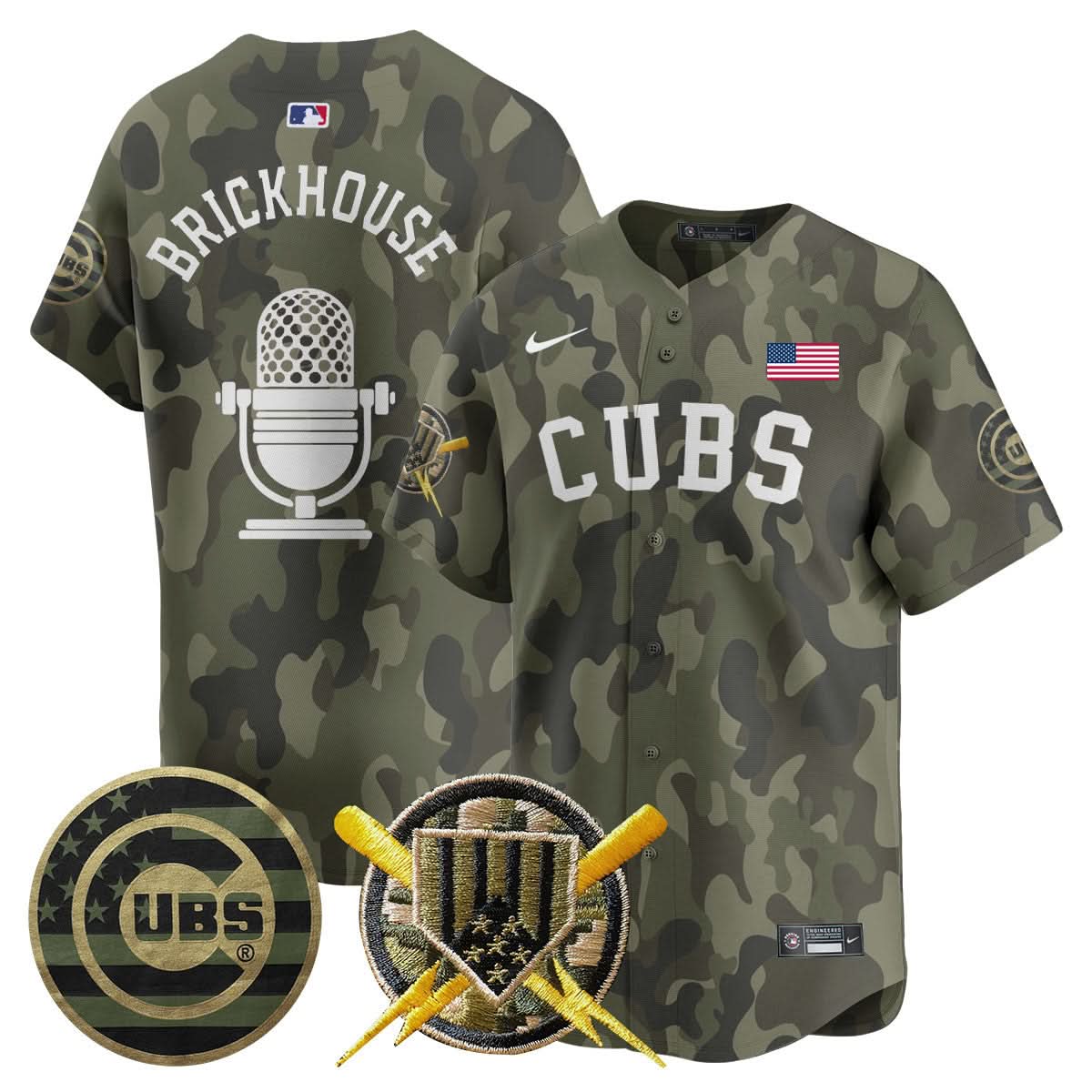 Men's Chicago Cubs 2025 Armed Forces Jersey - All Stitched