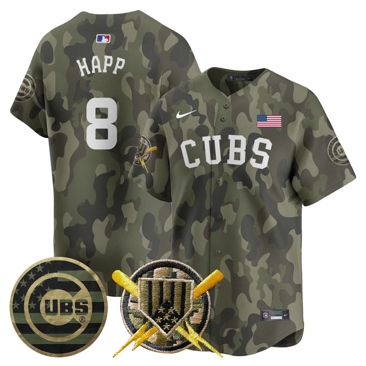 Men's Chicago Cubs 2025 Armed Forces Jersey - All Stitched