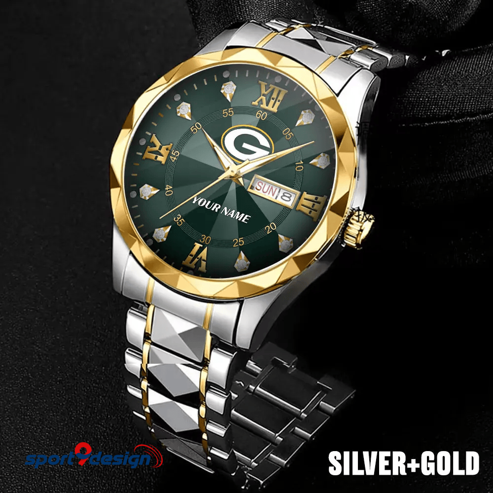 GBP - American Football Luxury Hand Watch All Team Custom Any Name Gift For Fan - Limited Edition