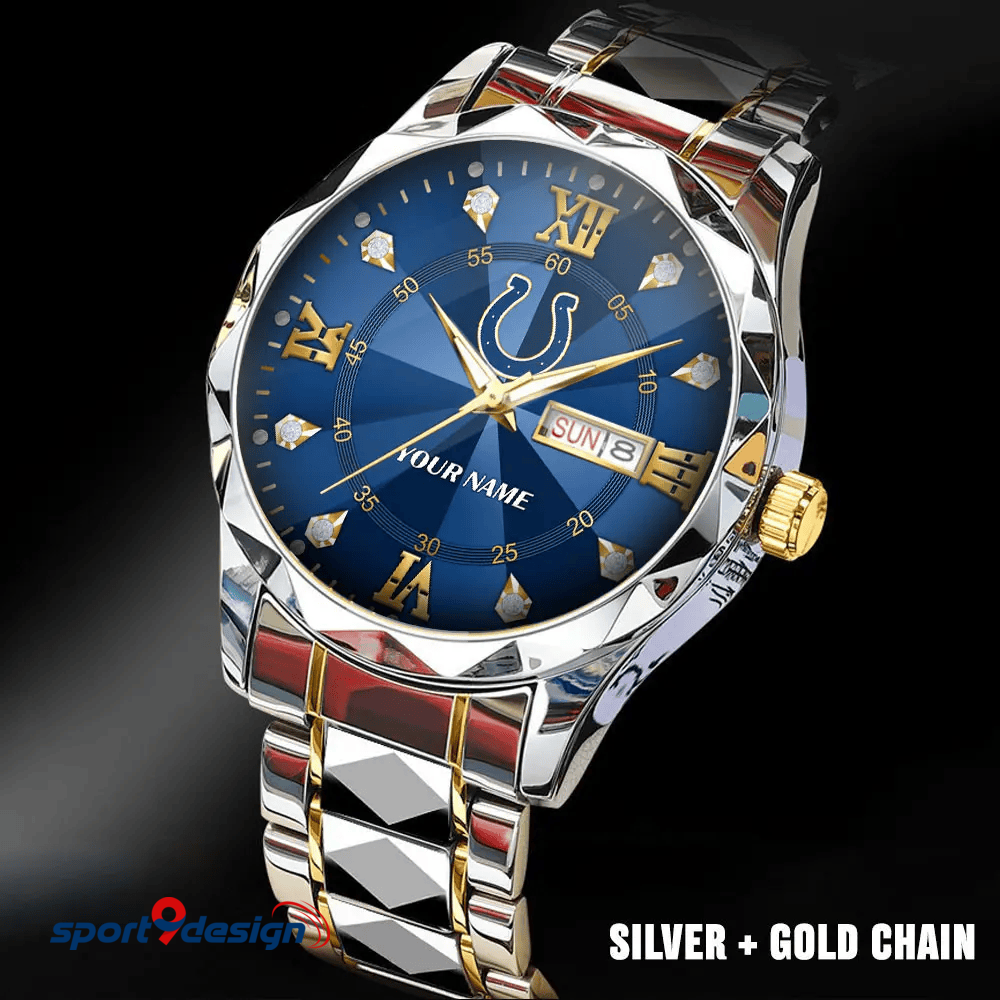 IC - American Football Luxury Hand Watch All Team Custom Any Name Gift For Fan - Limited Edition