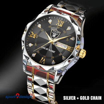 LVR - American Football Luxury Hand Watch All Team Custom Any Name Gift For Fan - Limited Edition