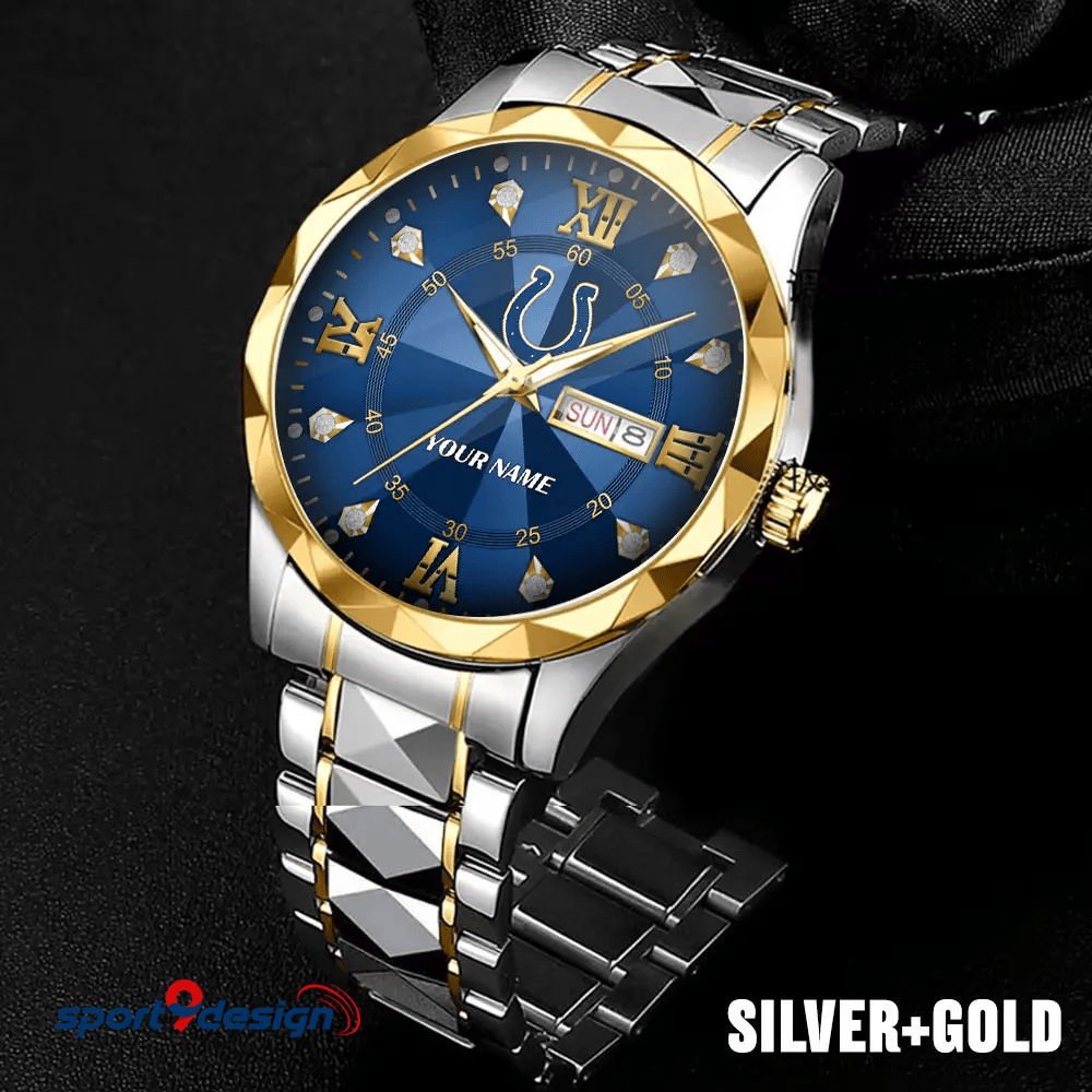 IC - American Football Luxury Hand Watch All Team Custom Any Name Gift For Fan - Limited Edition