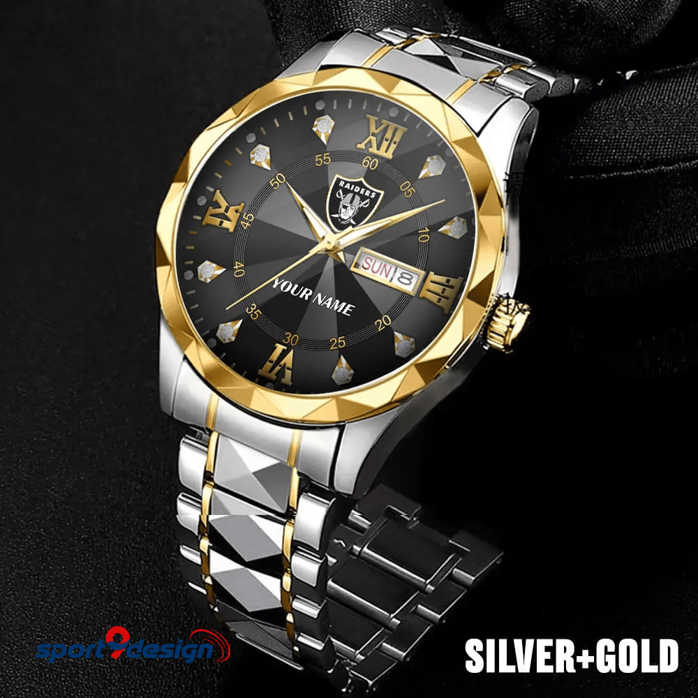 LVR - American Football Luxury Hand Watch All Team Custom Any Name Gift For Fan - Limited Edition