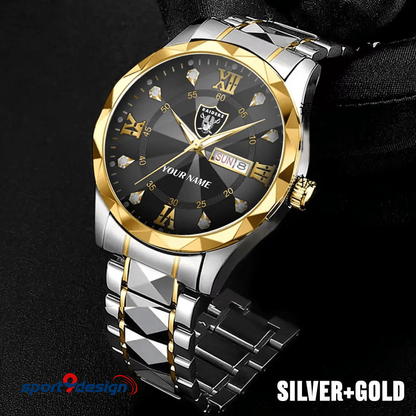 LVR - American Football Luxury Hand Watch All Team Custom Any Name Gift For Fan - Limited Edition