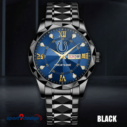 IC - American Football Luxury Hand Watch All Team Custom Any Name Gift For Fan - Limited Edition