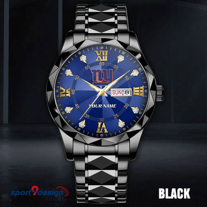 NYG - American Football Luxury Hand Watch All Team Custom Any Name Gift For Fan - Limited Edition