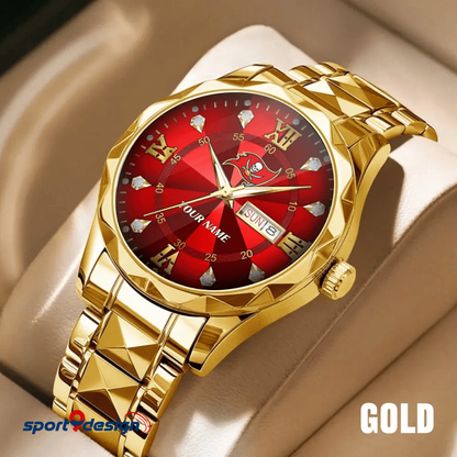 TBB - American Football Luxury Hand Watch All Team Custom Any Name Gift For Fan - Limited Edition