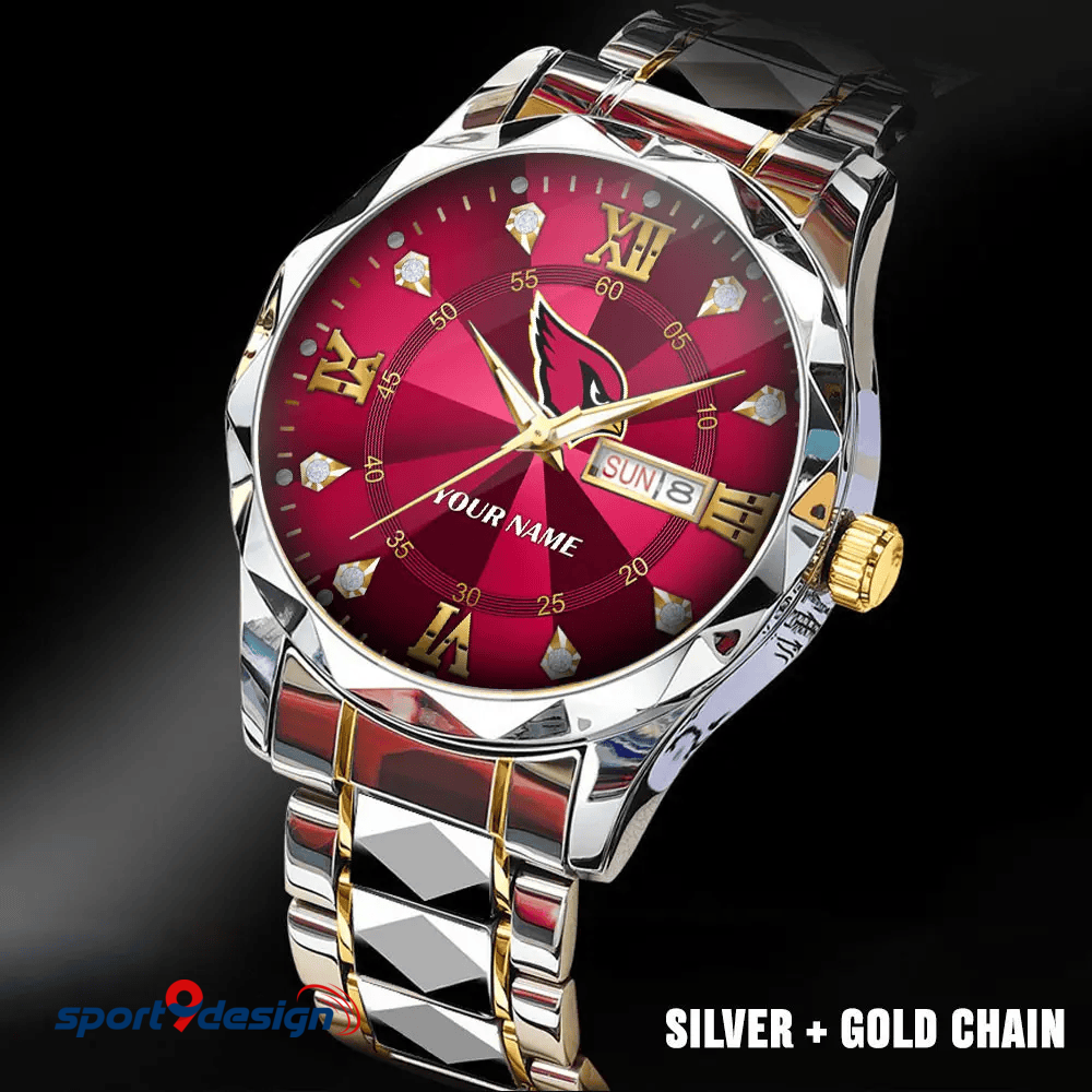 AC - American Football Luxury Hand Watch All Team Custom Any Name Gift For Fan - Limited Edition