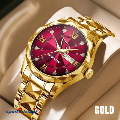 AC - American Football Luxury Hand Watch All Team Custom Any Name Gift For Fan - Limited Edition