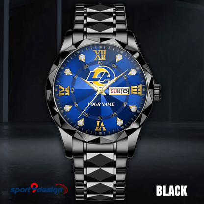 LAR - American Football Luxury Hand Watch All Team Custom Any Name Gift For Fan - Limited Edition