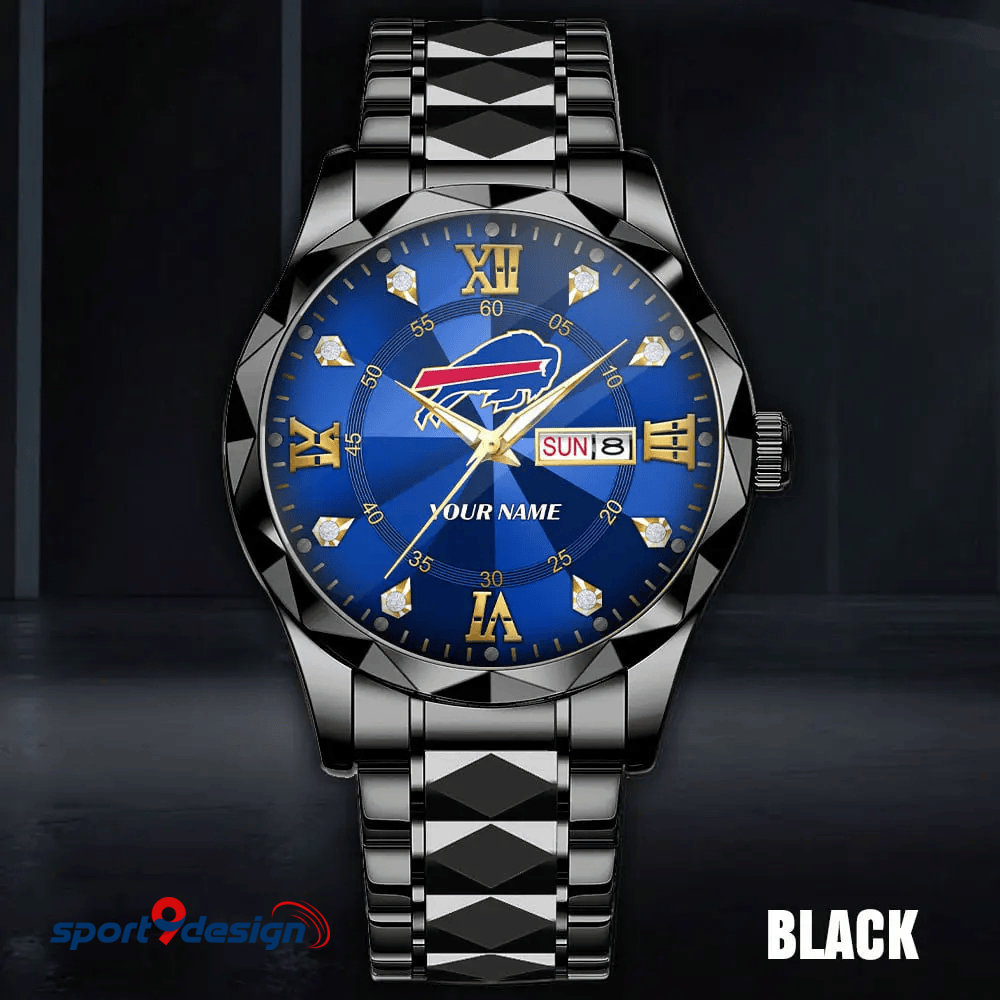 BB - American Football Luxury Hand Watch All Team Custom Any Name Gift For Fan - Limited Edition