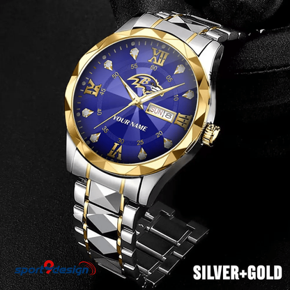 BAL - American Football Luxury Hand Watch All Team Custom Any Name Gift For Fan - Limited Edition