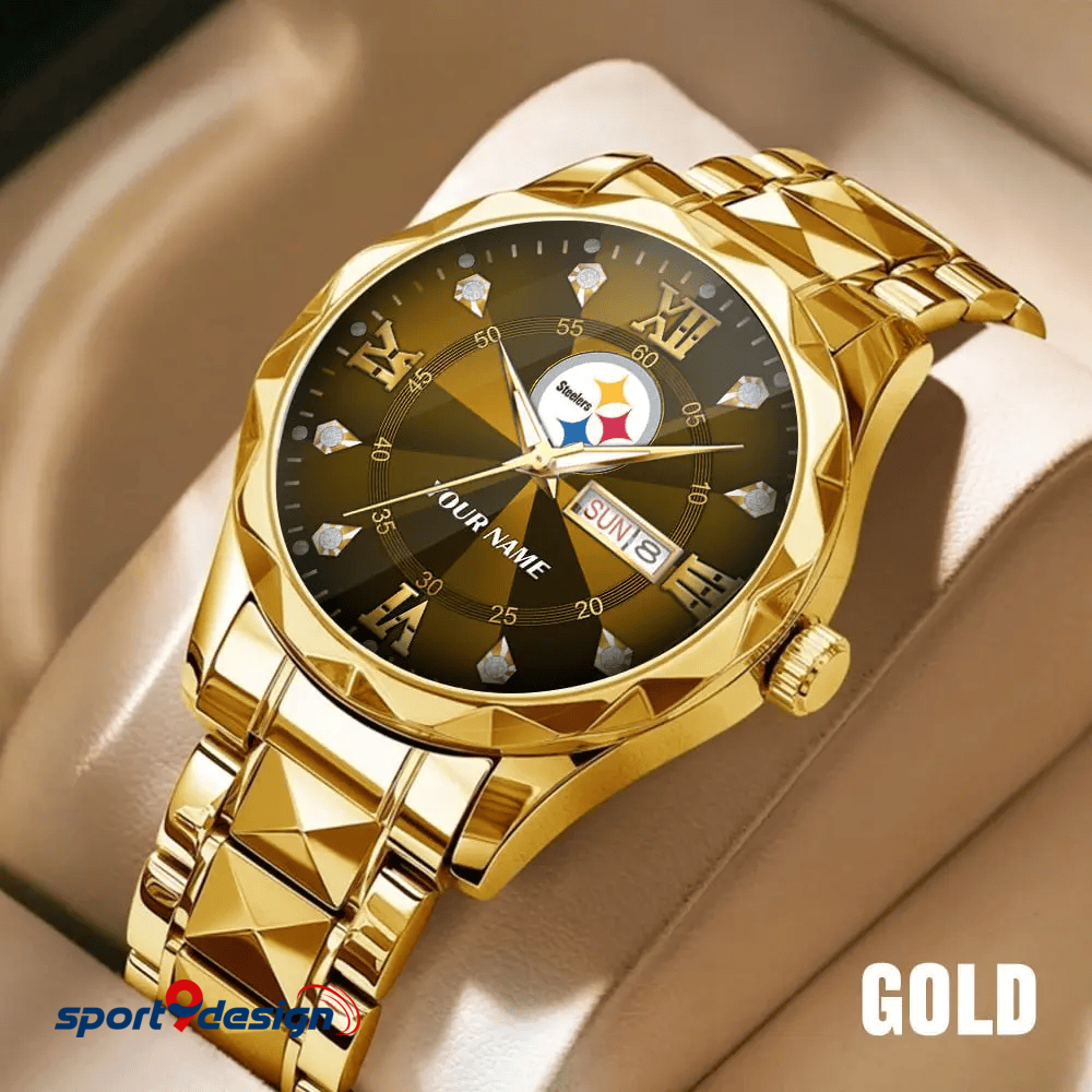 PS - American Football Luxury Hand Watch All Team Custom Any Name Gift For Fan - Limited Edition