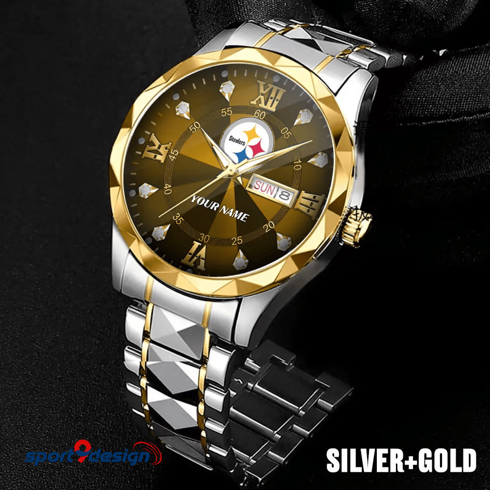 PS - American Football Luxury Hand Watch All Team Custom Any Name Gift For Fan - Limited Edition