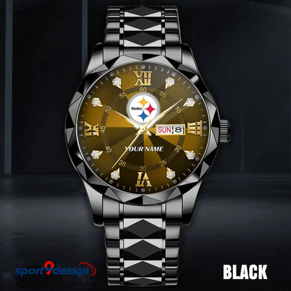 PS - American Football Luxury Hand Watch All Team Custom Any Name Gift For Fan - Limited Edition