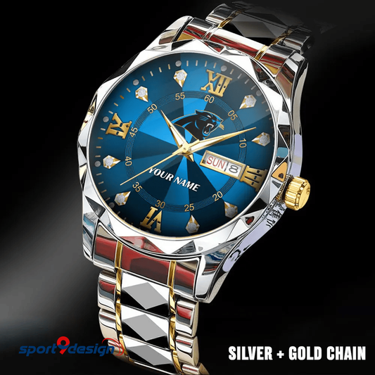 CAR - American Football Luxury Hand Watch All Team Custom Any Name Gift For Fan - Limited Edition