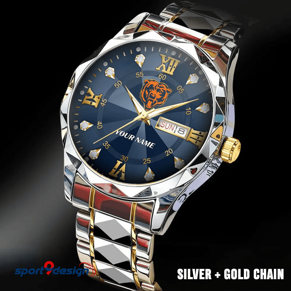 CB - American Football Luxury Hand Watch All Team Custom Any Name Gift For Fan - Limited Edition
