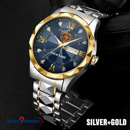 CB - American Football Luxury Hand Watch All Team Custom Any Name Gift For Fan - Limited Edition