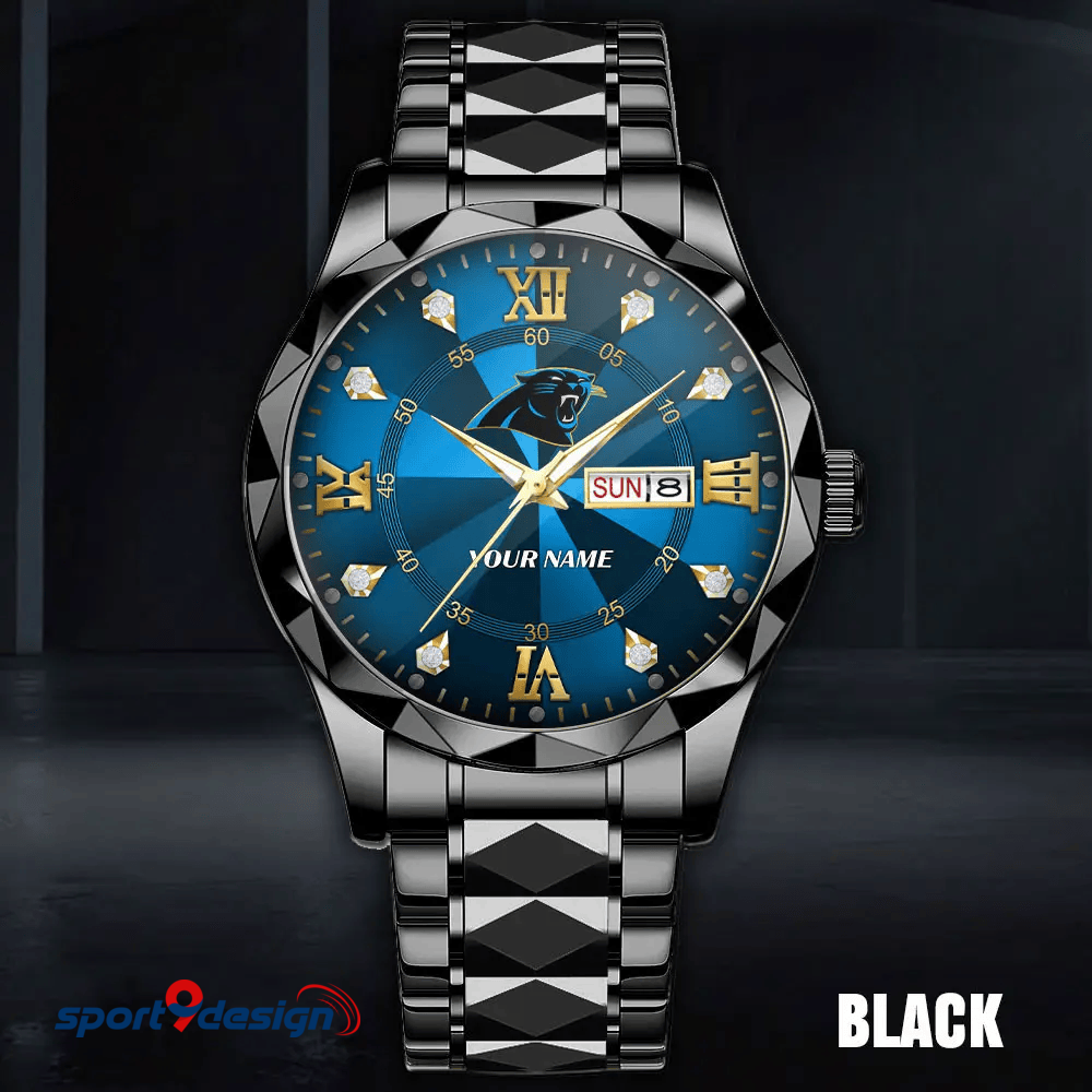 CAR - American Football Luxury Hand Watch All Team Custom Any Name Gift For Fan - Limited Edition