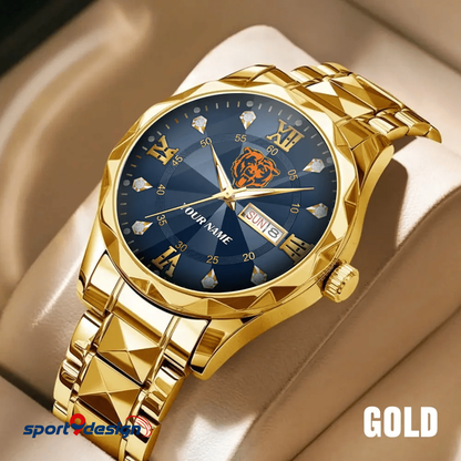CB - American Football Luxury Hand Watch All Team Custom Any Name Gift For Fan - Limited Edition
