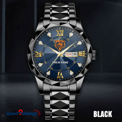 CB - American Football Luxury Hand Watch All Team Custom Any Name Gift For Fan - Limited Edition