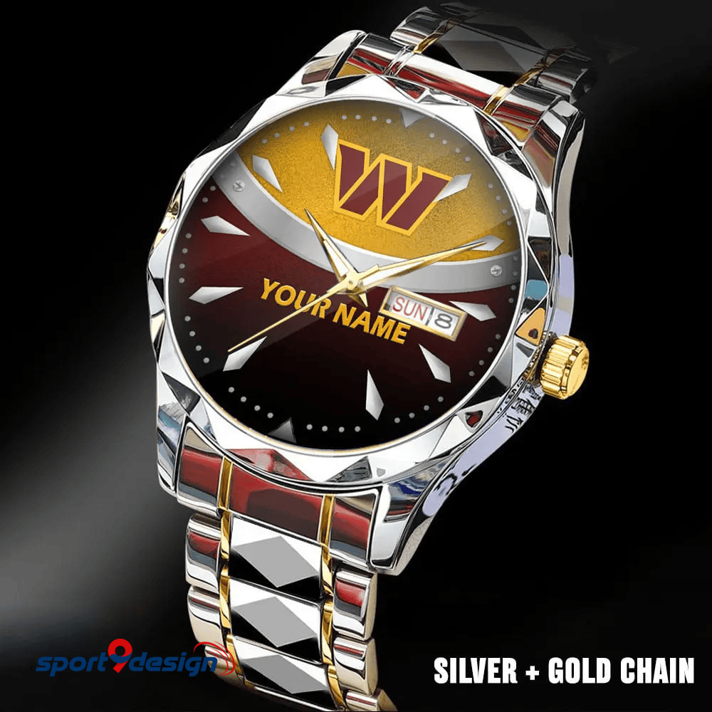 WC - American Football Luxury Hand Watch Custom Any Name Gifts For Fan-Limitted Edition