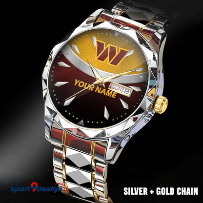 WC - American Football Luxury Hand Watch Custom Any Name Gifts For Fan-Limitted Edition