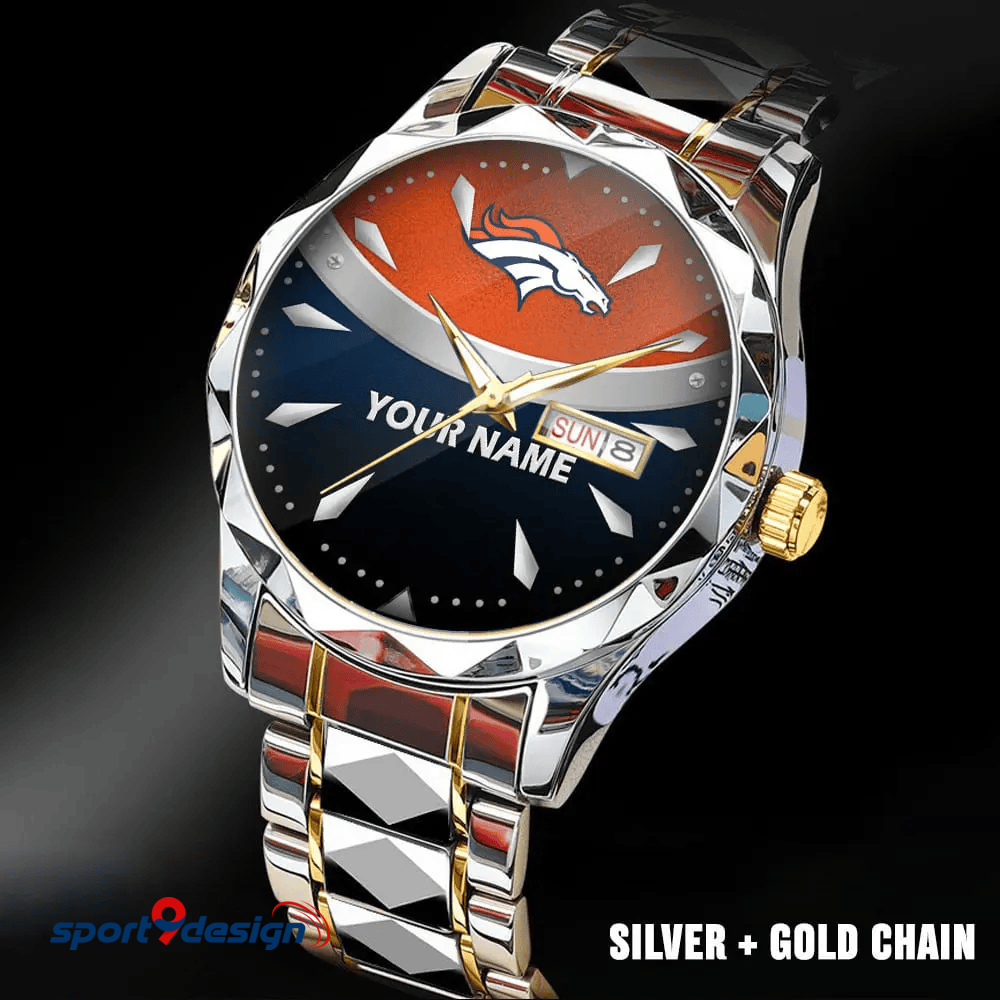 DB - American Football Luxury Hand Watch Custom Any Name Gifts For Fan-Limitted Edition