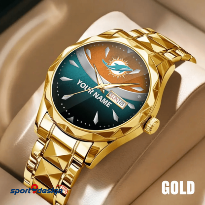 MD - American Football Luxury Hand Watch Custom Any Name Gifts For Fan-Limitted Edition