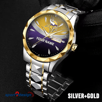 MV - American Football Luxury Hand Watch Custom Any Name Gifts For Fan-Limitted Edition