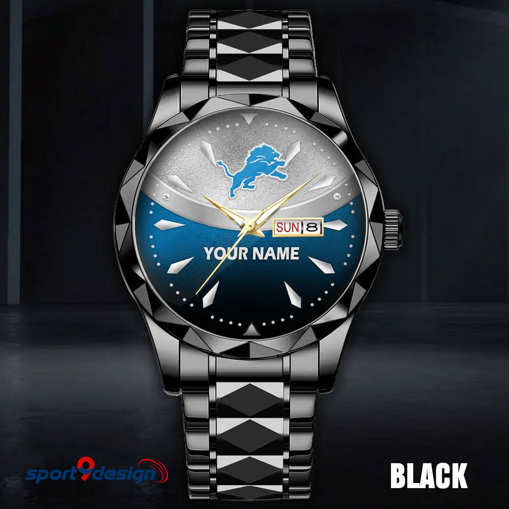 DET - American Football Luxury Hand Watch Custom Any Name Gifts For Fan-Limitted Edition