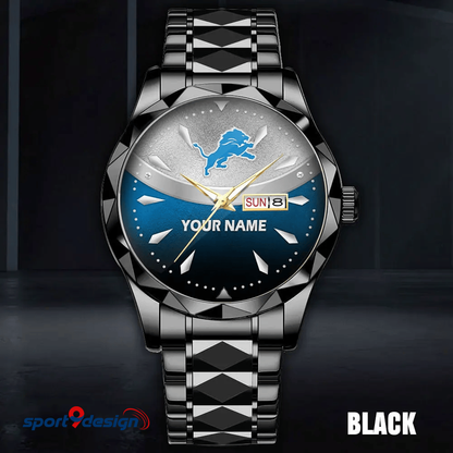 DET - American Football Luxury Hand Watch Custom Any Name Gifts For Fan-Limitted Edition