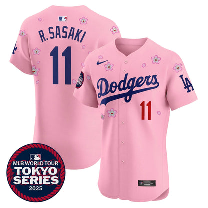 Men's Dodgers Tokyo Series 2025 Vapor Premier Elite Jersey - Stitched