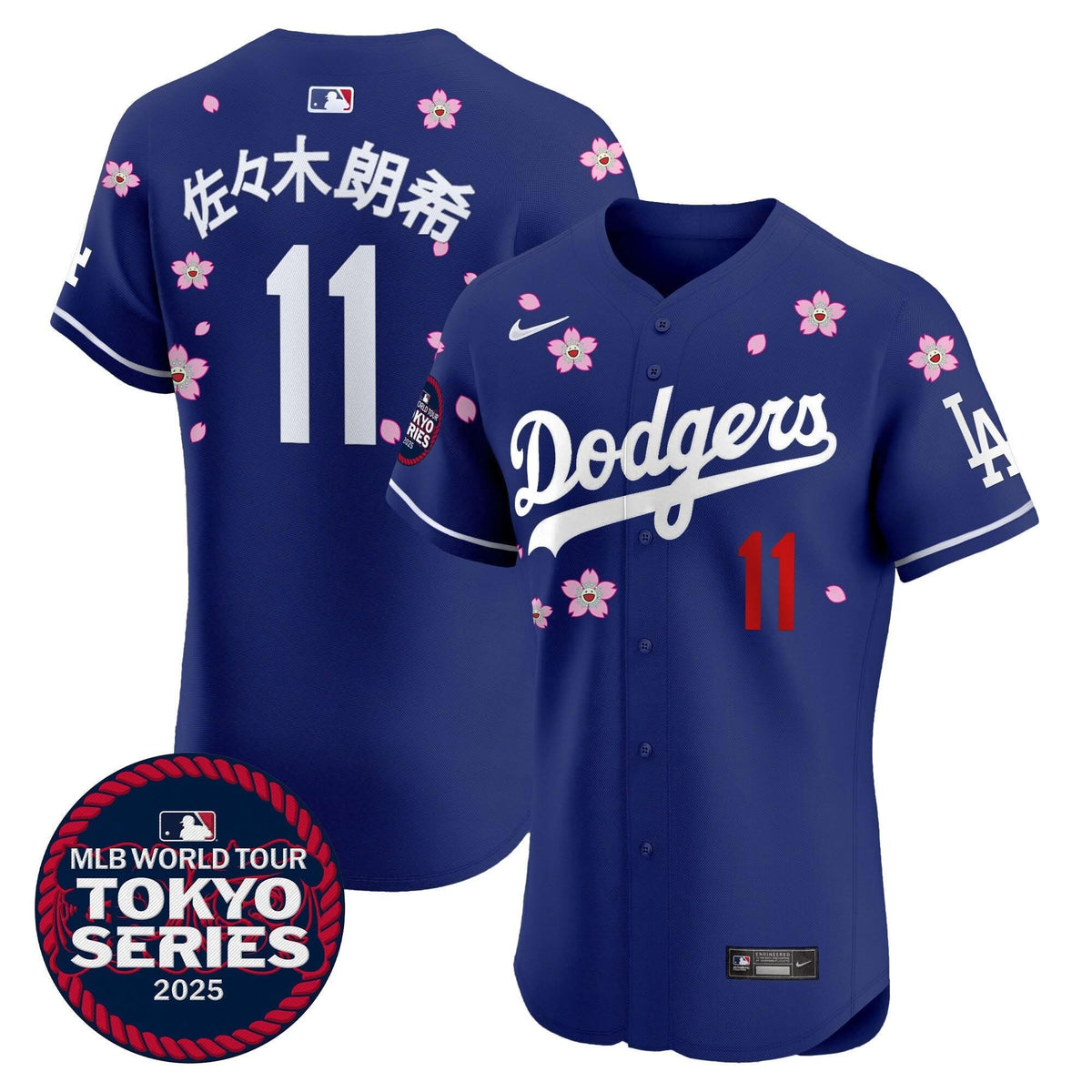 Men's Dodgers Tokyo Series 2025 Vapor Premier Elite Jersey - Stitched