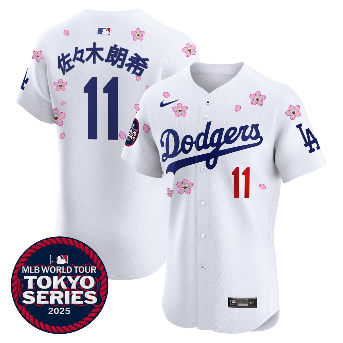 Men's Dodgers Tokyo Series 2025 Vapor Premier Elite Jersey - Stitched