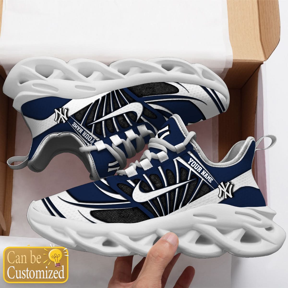 New York Yankees Max Soul Sneakers Personalized