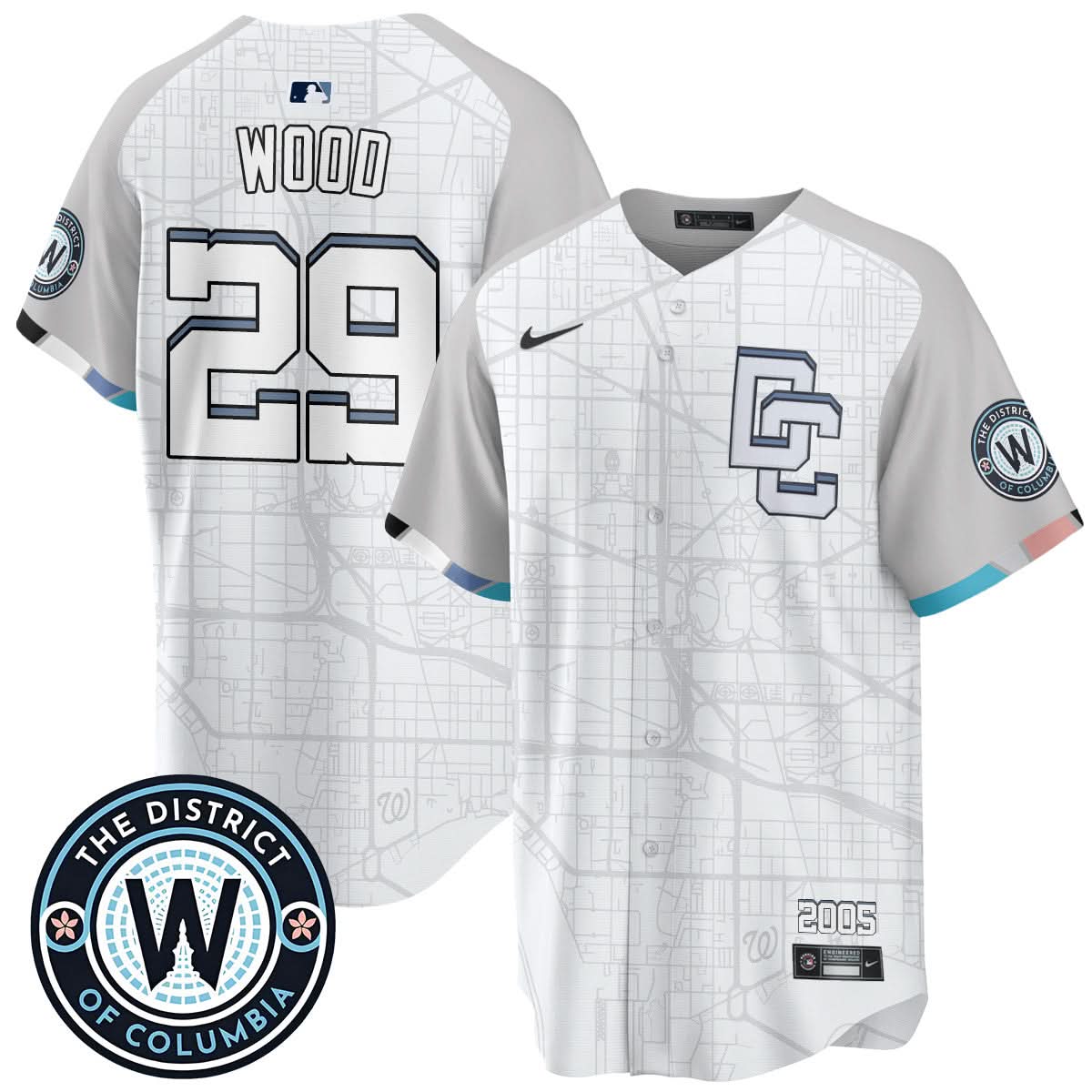 Men's Washington Nationals 2025 City Connect Limited Jersey - All Stitched