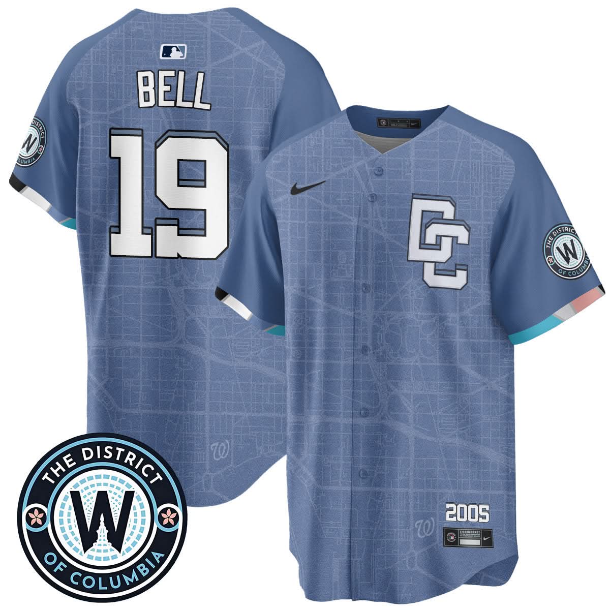 Men's Washington Nationals 2025 City Connect Limited Jersey - All Stitched